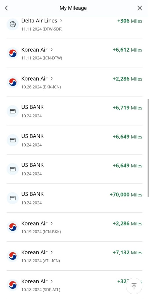 Korean air credit card